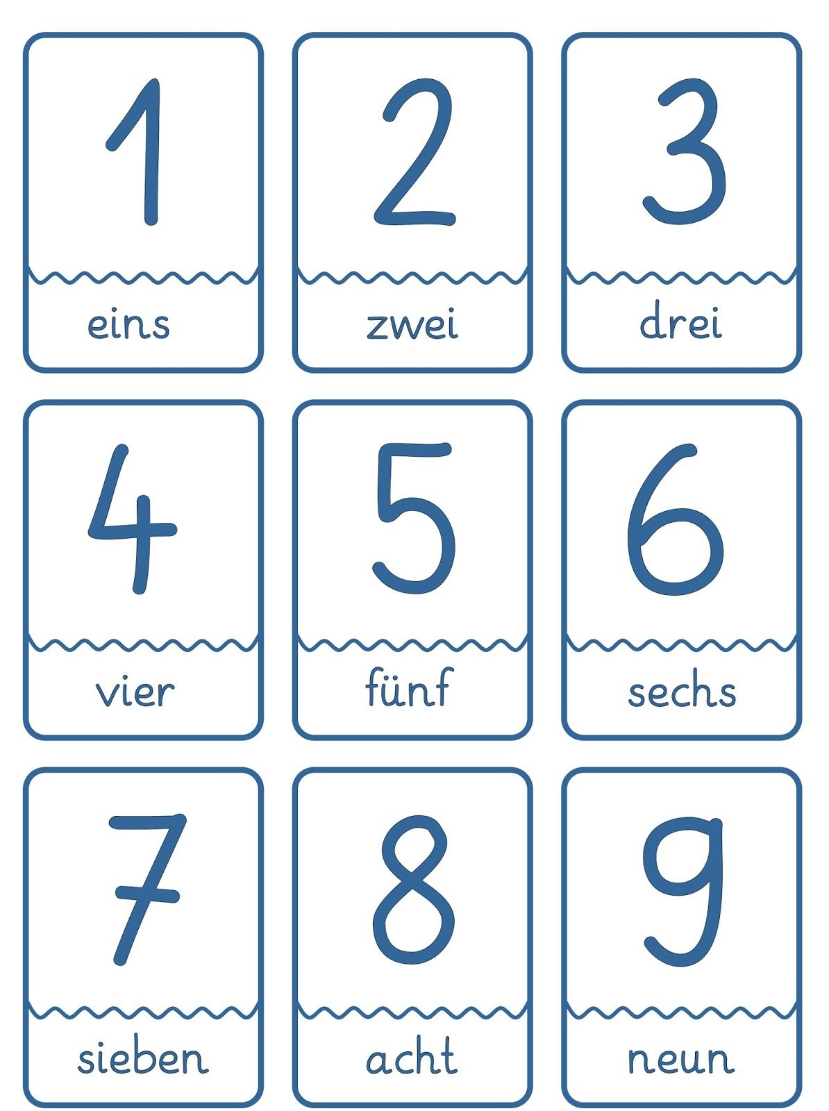 zahlenkarten 1 10 zum ausdrucken