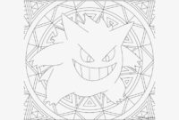 gastly haunter gengar coloring page