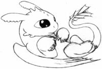 toothless dragon coloring pages