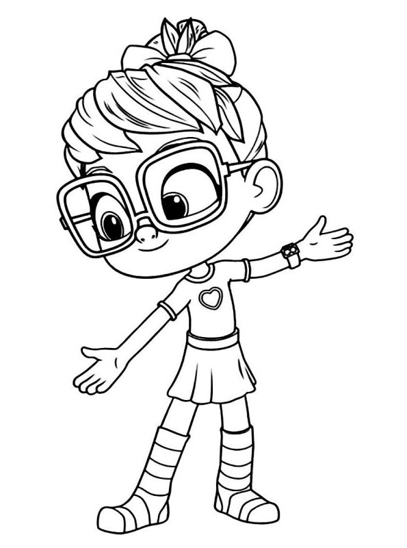 abby hatcher coloring pages black and white