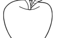 a is for apple coloring pages