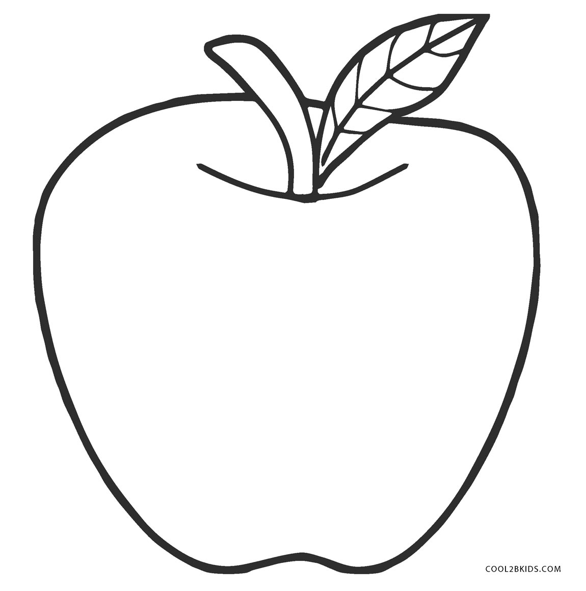 a is for apple coloring pages