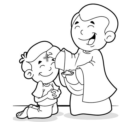 ash wednesday printable coloring pages