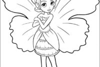 barbie fairies coloring pages