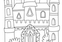 coloring pages of a castle