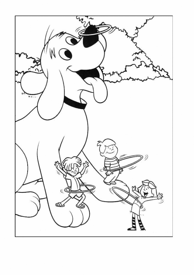 clifford printable coloring pages