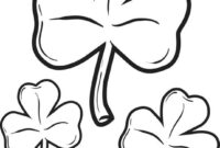 small shamrock coloring page