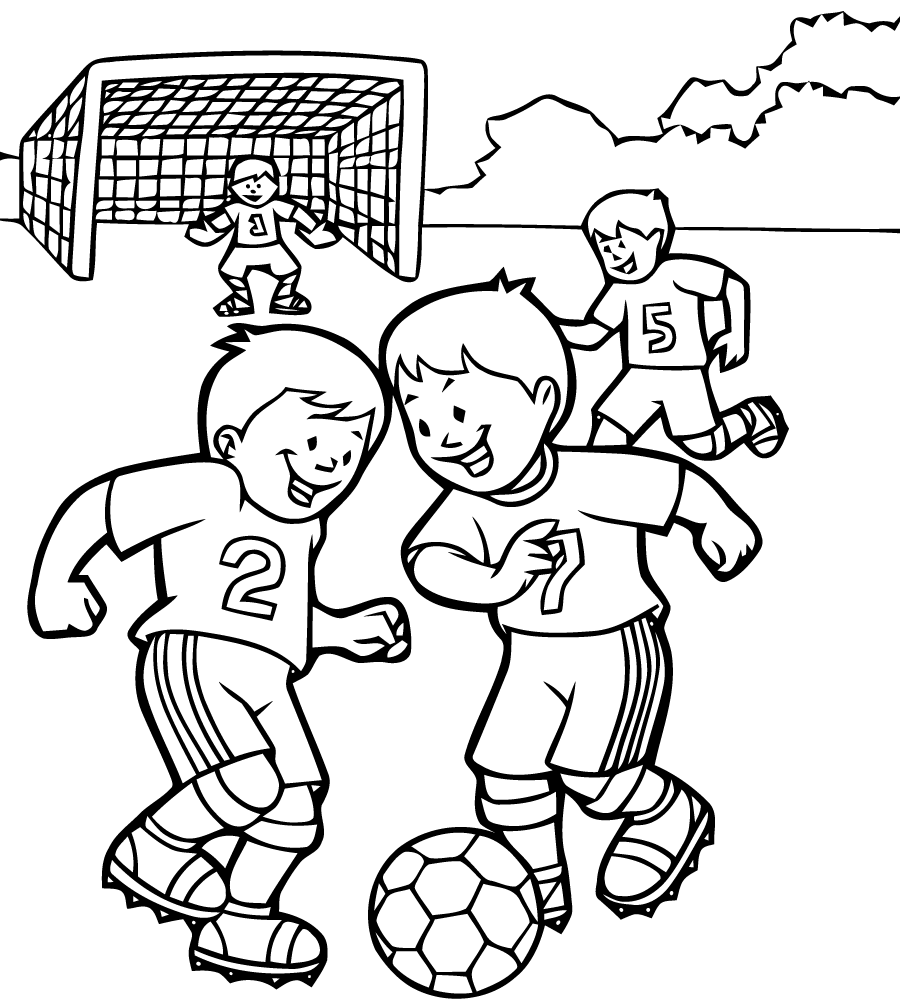 free coloring pages soccer