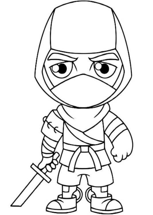 fortnite ninja coloring pages