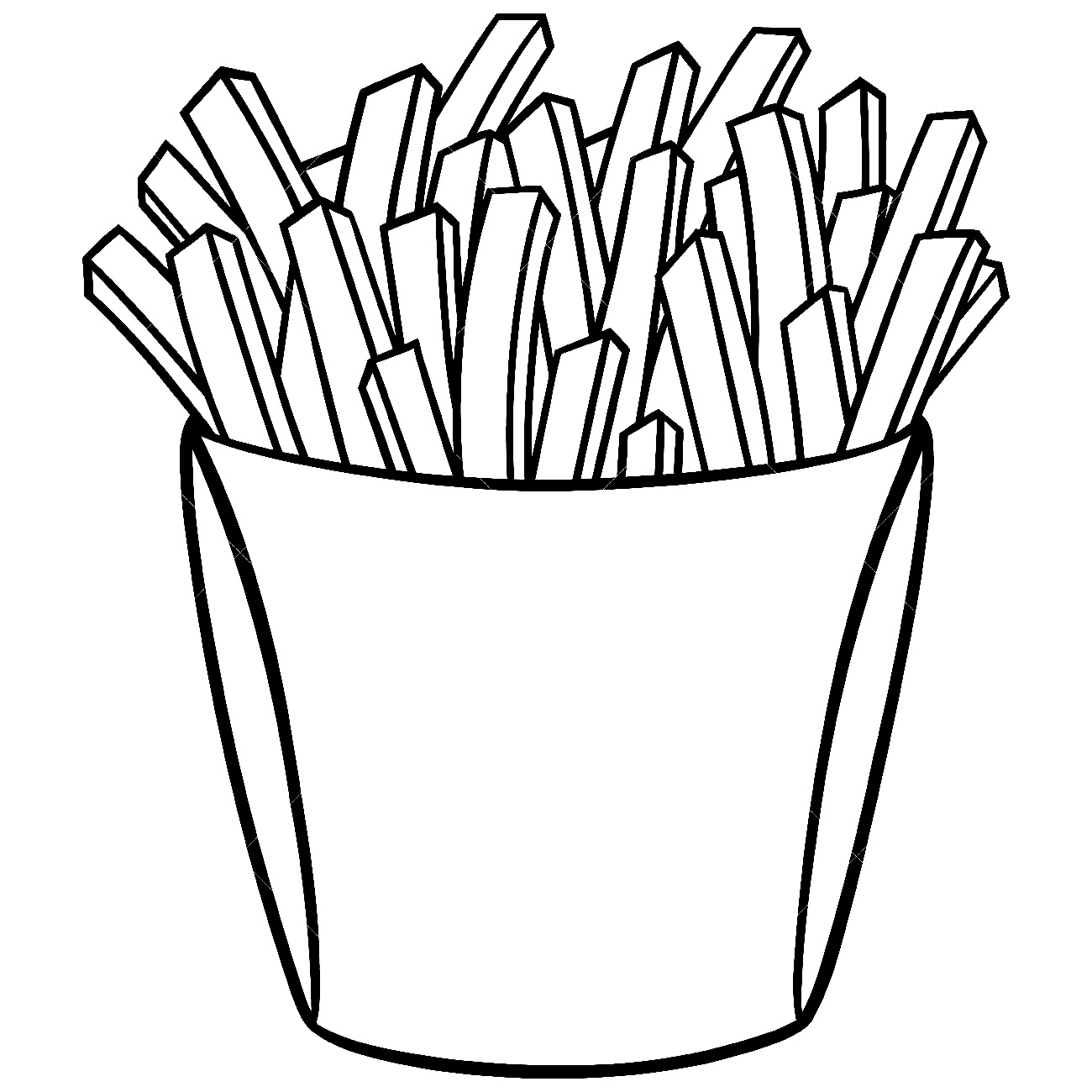 french fry coloring pages