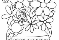 happy mothers day grandma coloring page