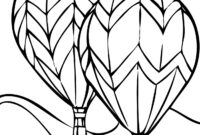 hot air balloon coloring page