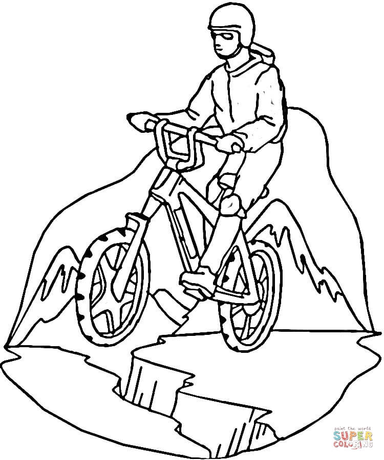 mountain bike coloring pages