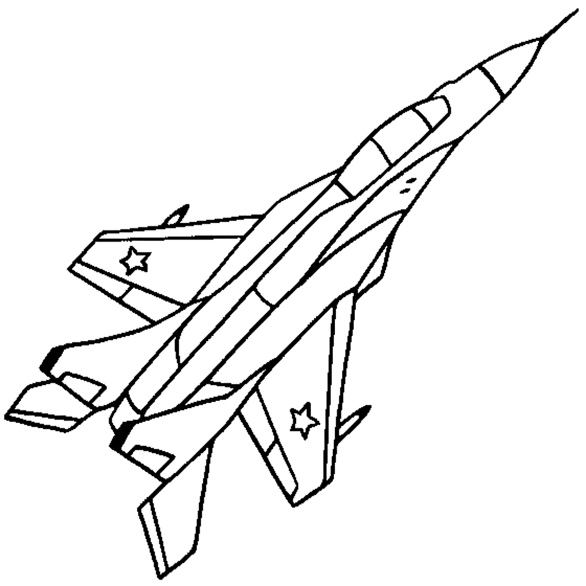 printable fighter jet coloring pages