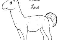 llama llama coloring page