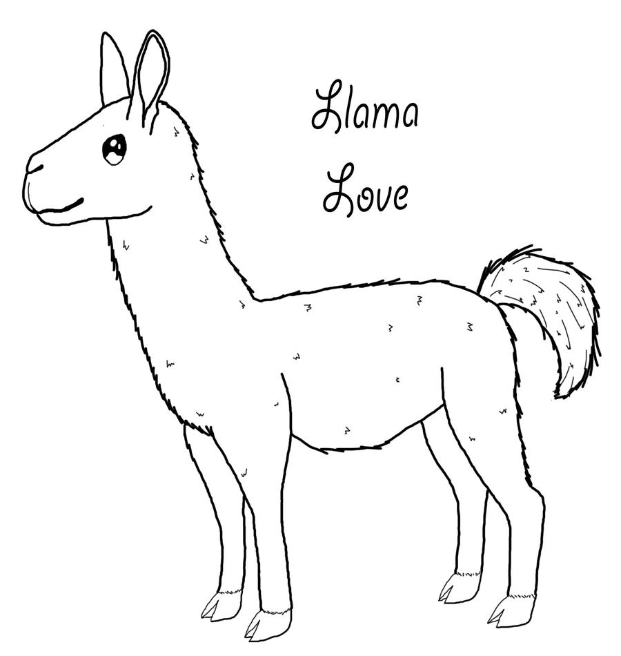 llama llama coloring page