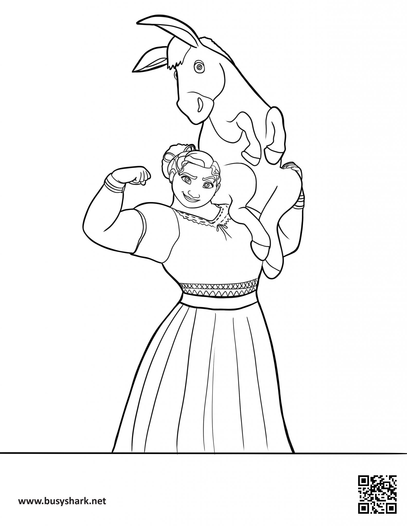 Luisa Madrigal Encanto coloring page - Busy Shark