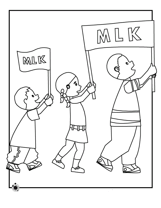 mlk coloring pages free