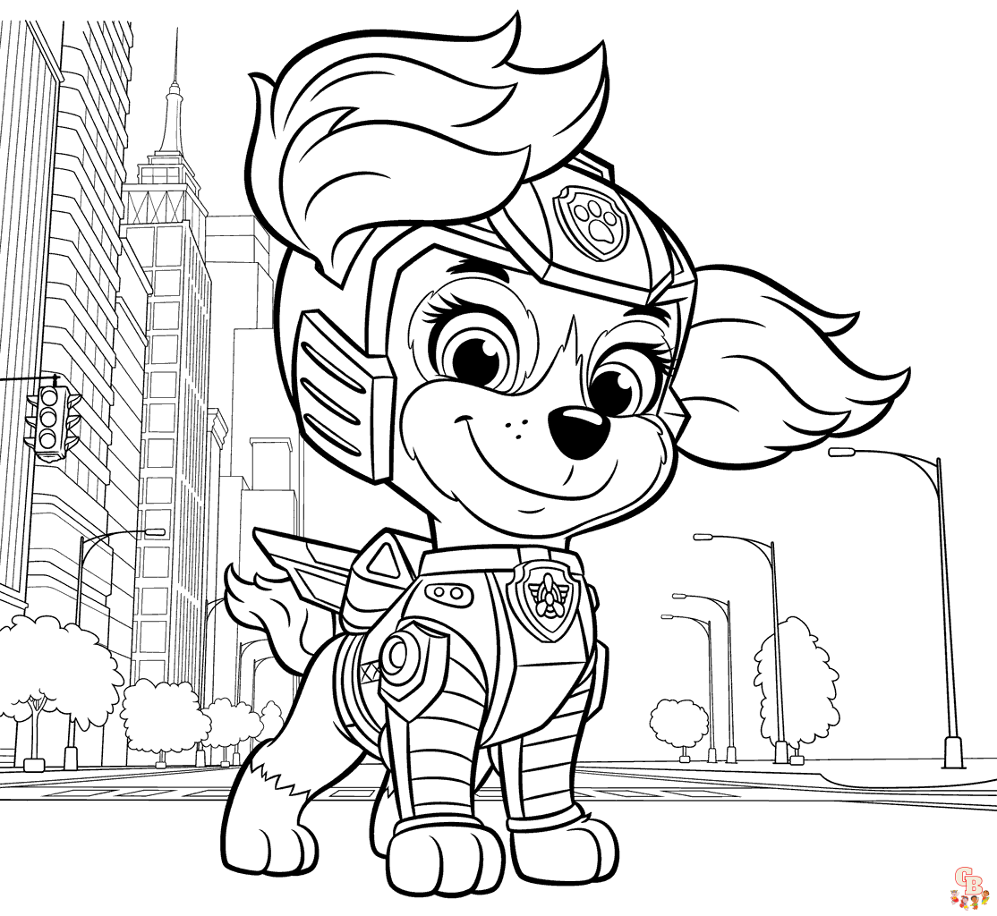 liberty coloring page paw patrol