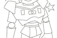 robot coloring pages printable