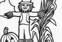 free printable scarecrow coloring pages