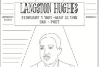 langston hughes coloring page