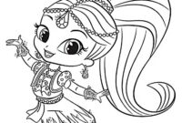 shimer and shine coloring pages