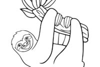 sloth coloring pages for adults