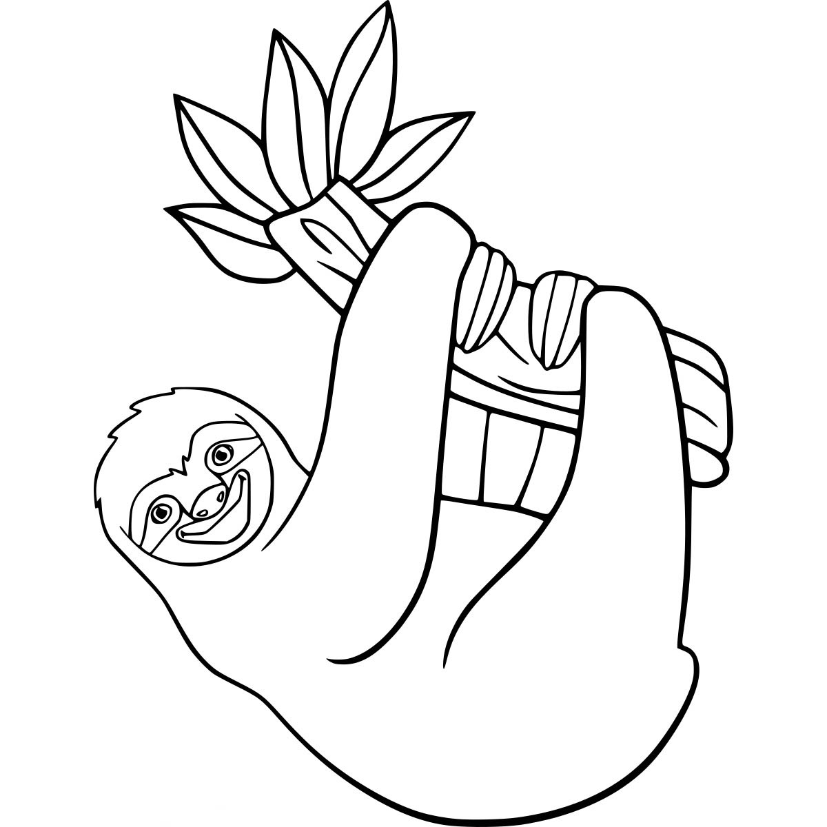 sloth coloring pages for adults