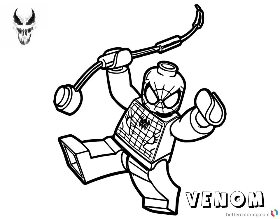 lego venom coloring pages