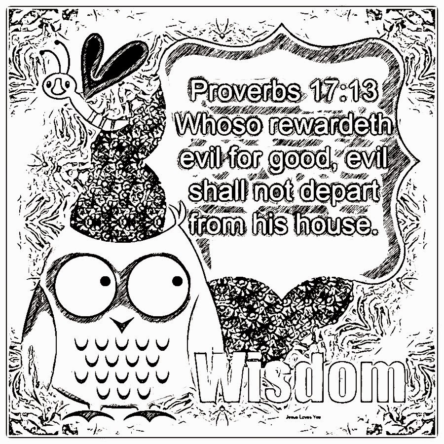 wisdom coloring page