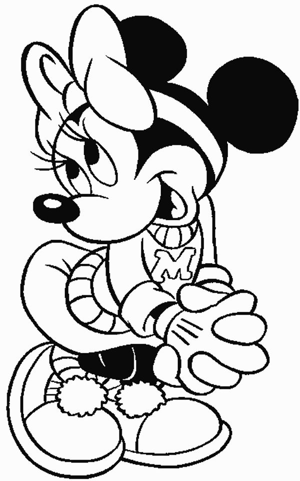 cute baby minnie mouse coloring pages