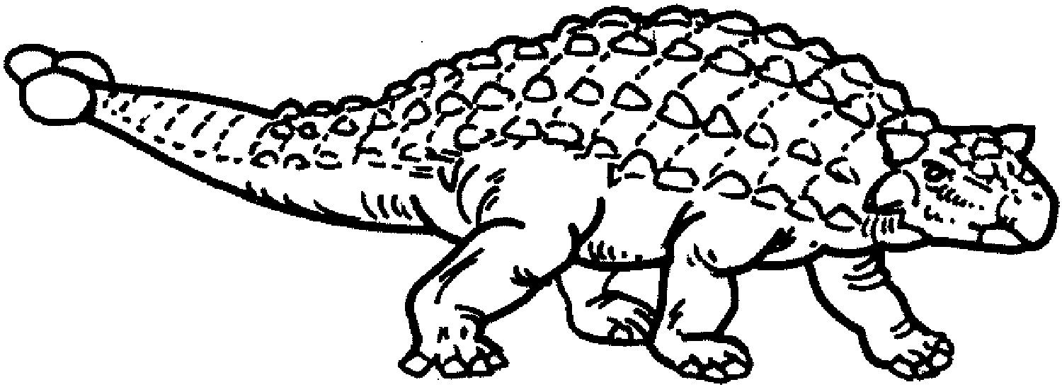 ausmalbilder ankylosaurus