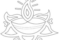 diwali rangoli coloring pages printable