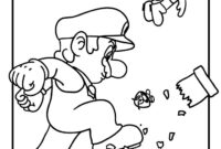 lego mario coloring page