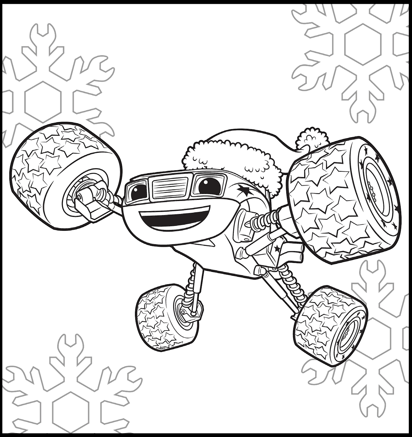 blaze and the monster machines coloring pages