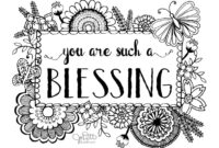 irish blessing coloring page