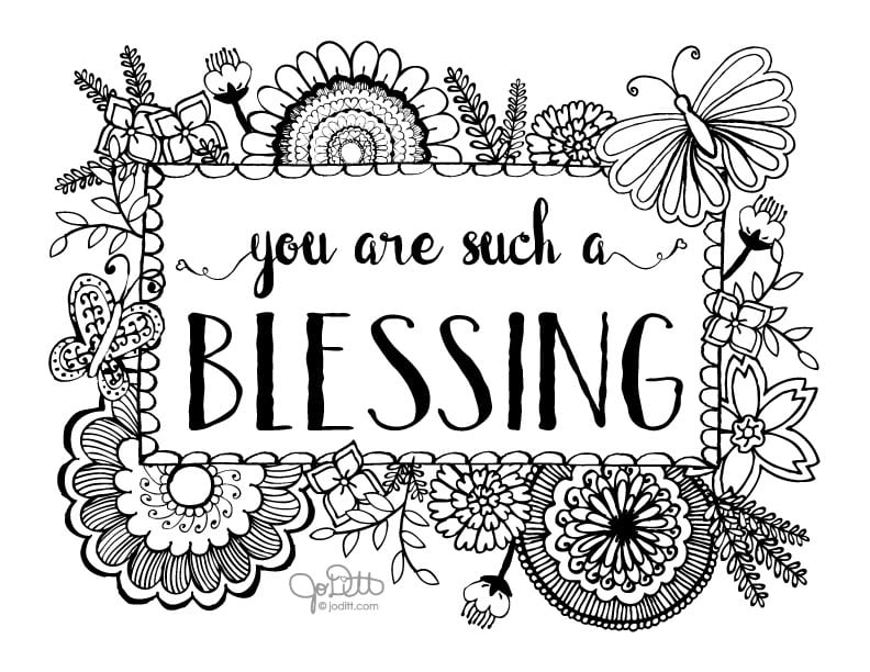 irish blessing coloring page