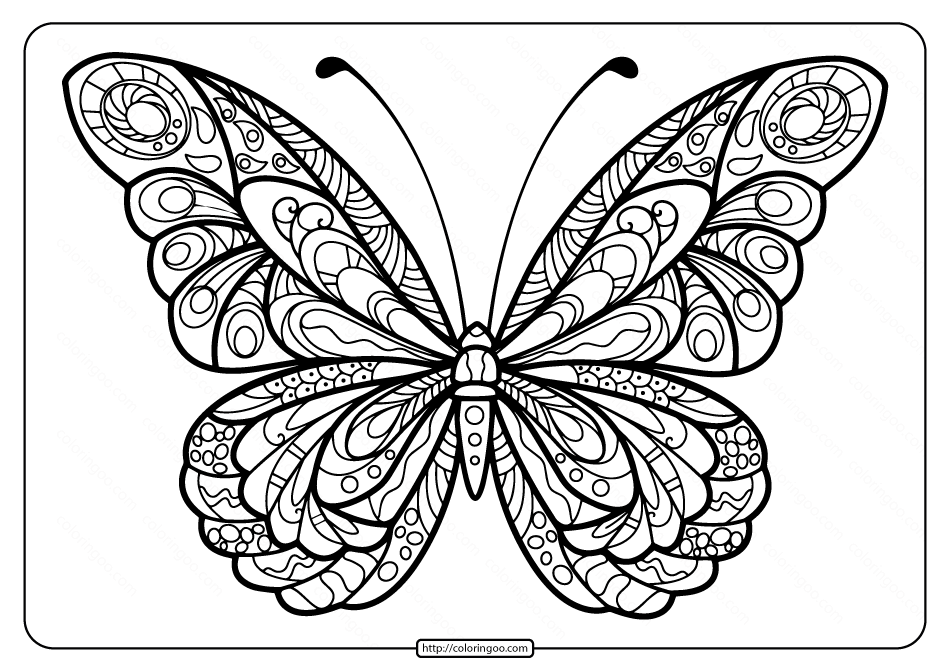 printable butterfly mandala coloring pages