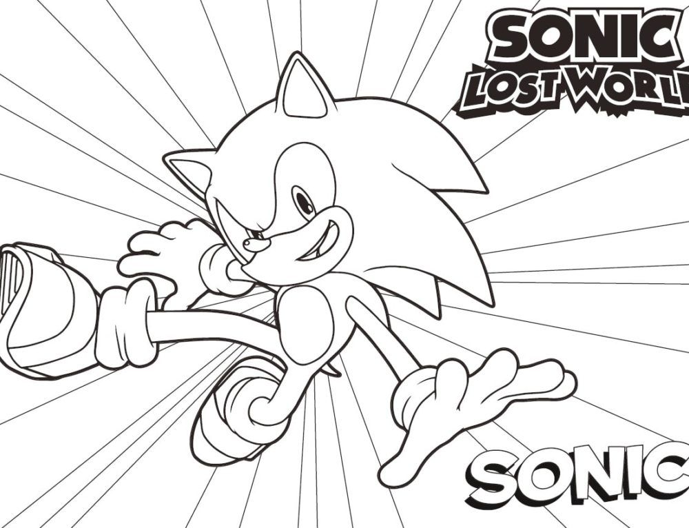 sonic color by number coloring pages