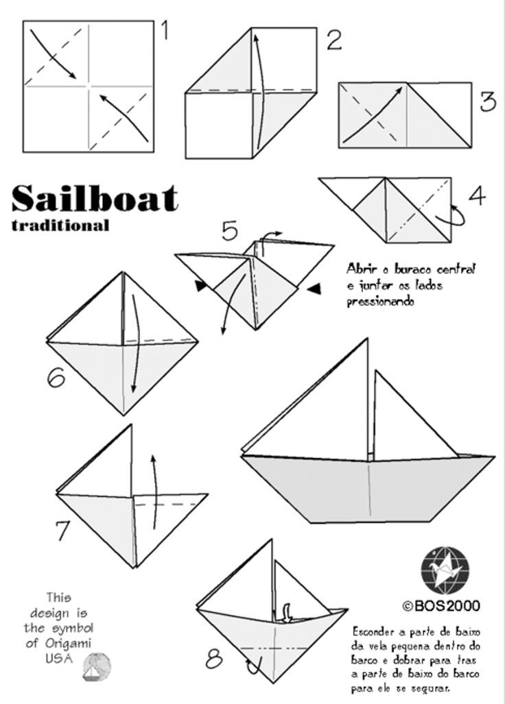 origami schiffe falten