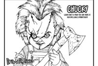 chucky coloring pages to print