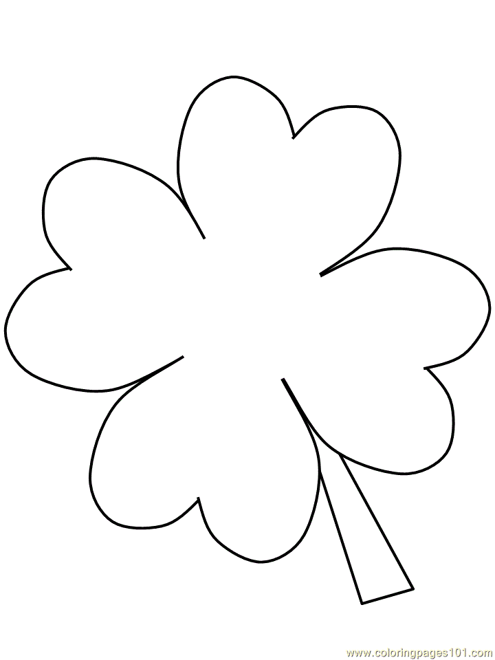 clover printable coloring pages