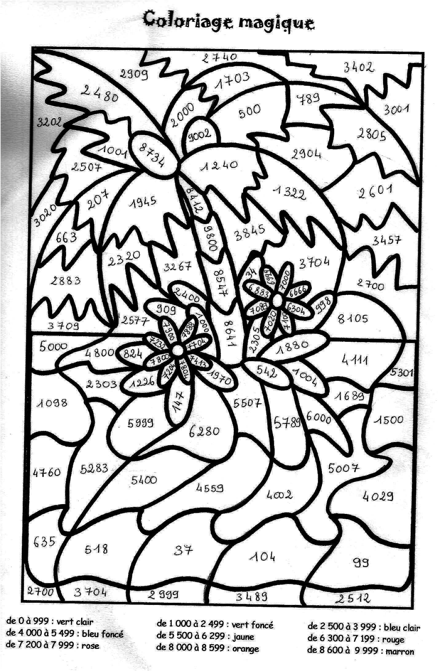 coloriage magique table de multiplication 6 7 8 9