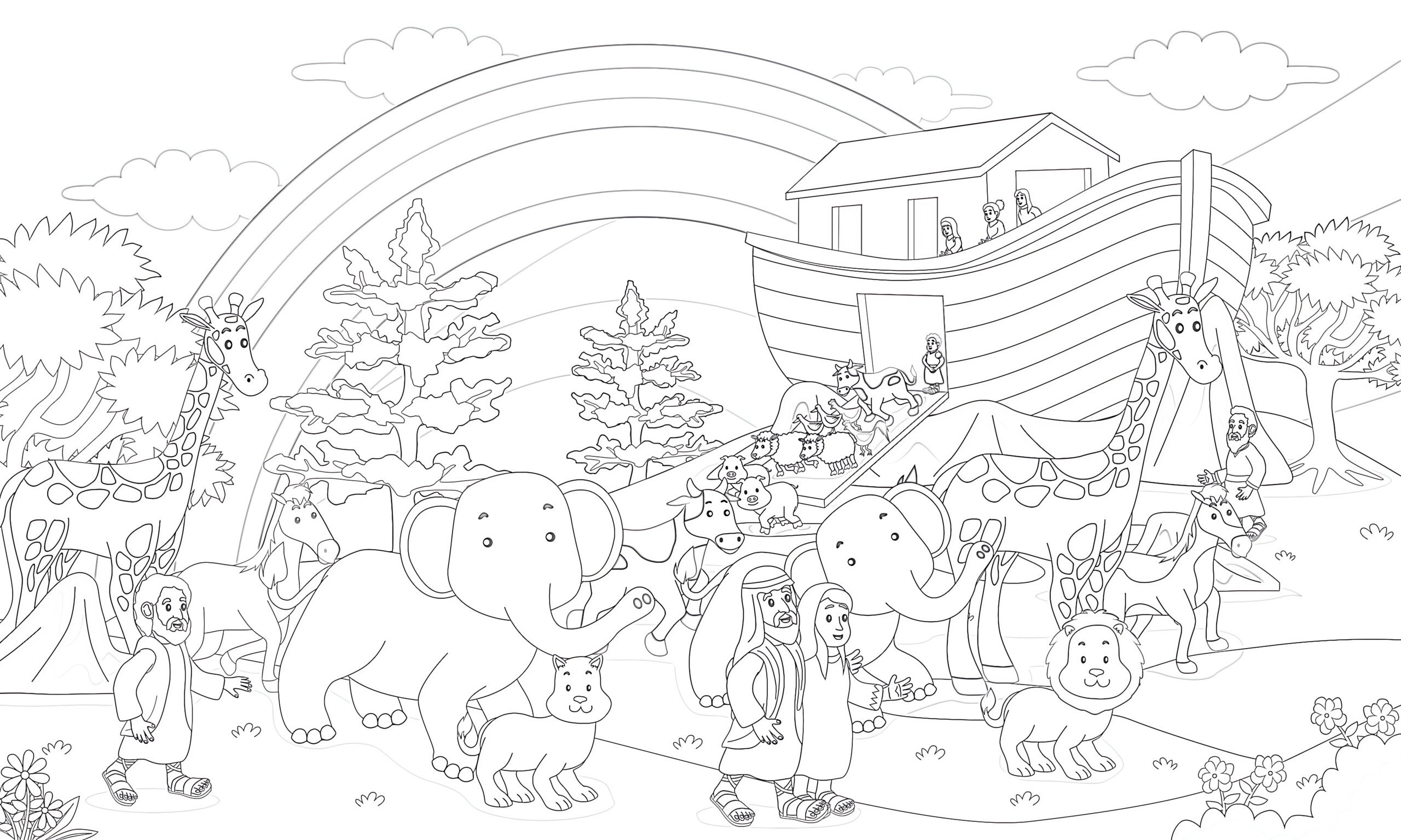 noah 039 s ark printable coloring pages