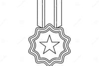 medal coloring page