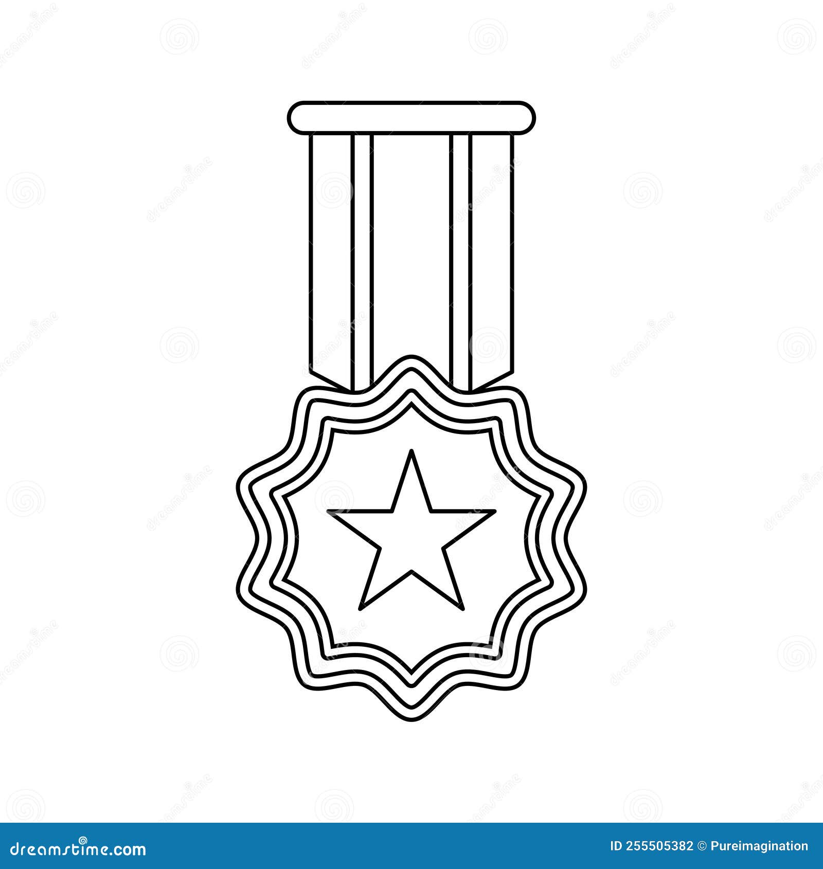 medal coloring page