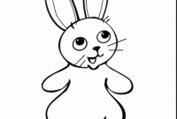 bunny head coloring page