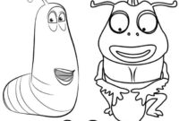 larva coloring pages