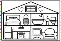 doll house coloring pages